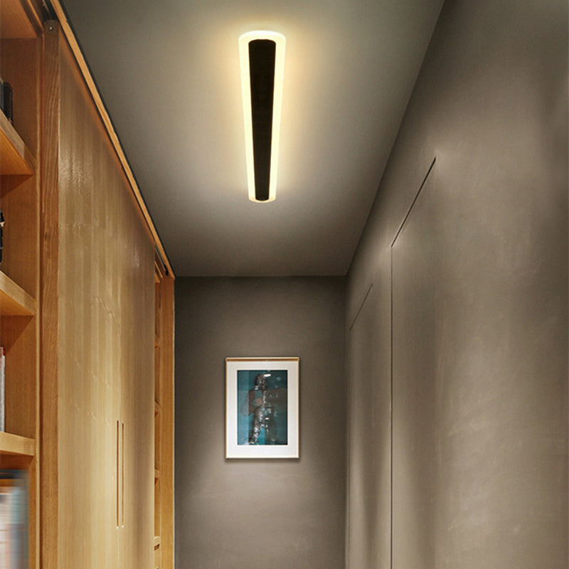 Linear Shape Metal Wall Light Modern 1 Light Wall Mount Light