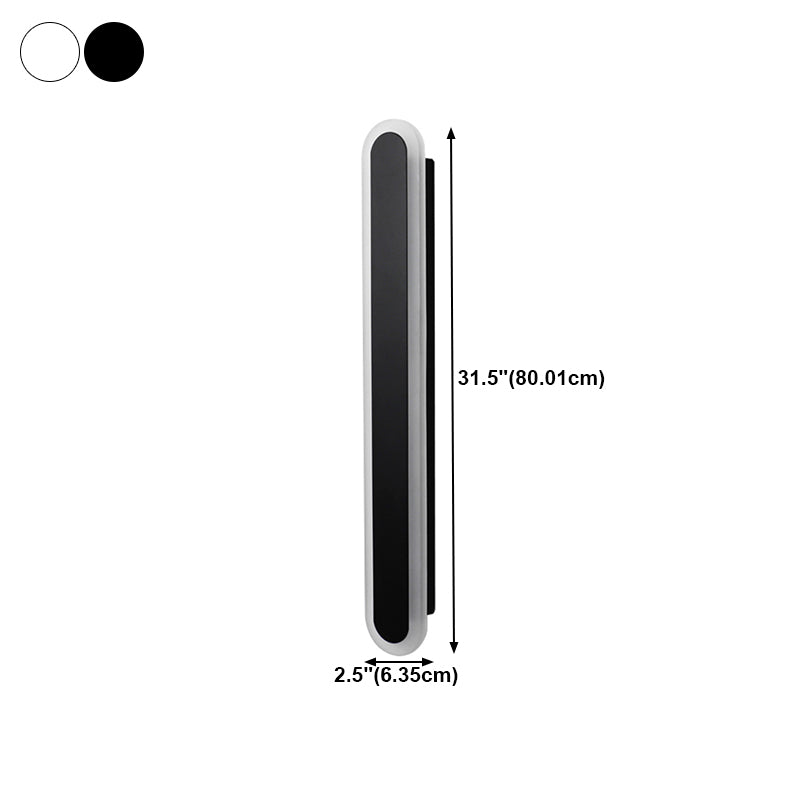 Linear Shape Metal Wall Light Modern 1 Light Wall Mount Light