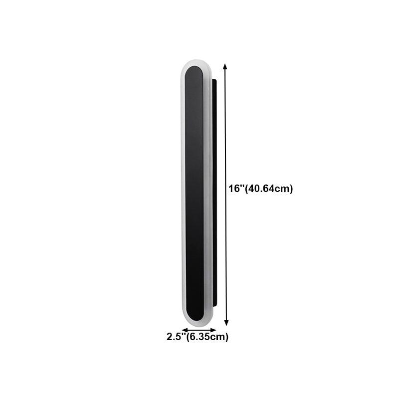 Linear Shape Metal Wall Light Modern 1 Light Wall Mount Light