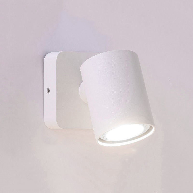 Nordic Style Aluminum Wall Light Cylindrical Wall Lamp with Metal Shade for Bedroom