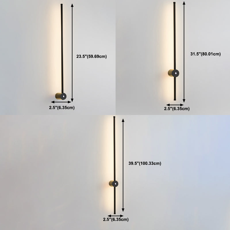 Modern Style Linear Shape Wall Sconce Metal Wall Lighting for Dining Room