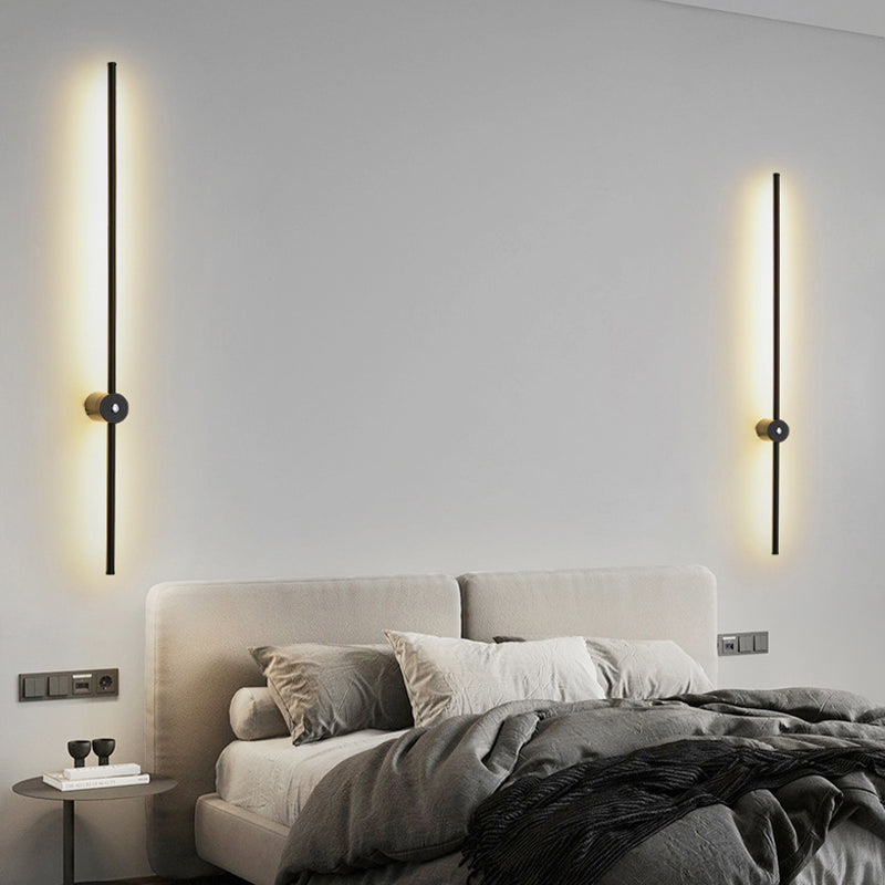 Modern Style Linear Shape Wall Sconce Metal Wall Lighting for Dining Room