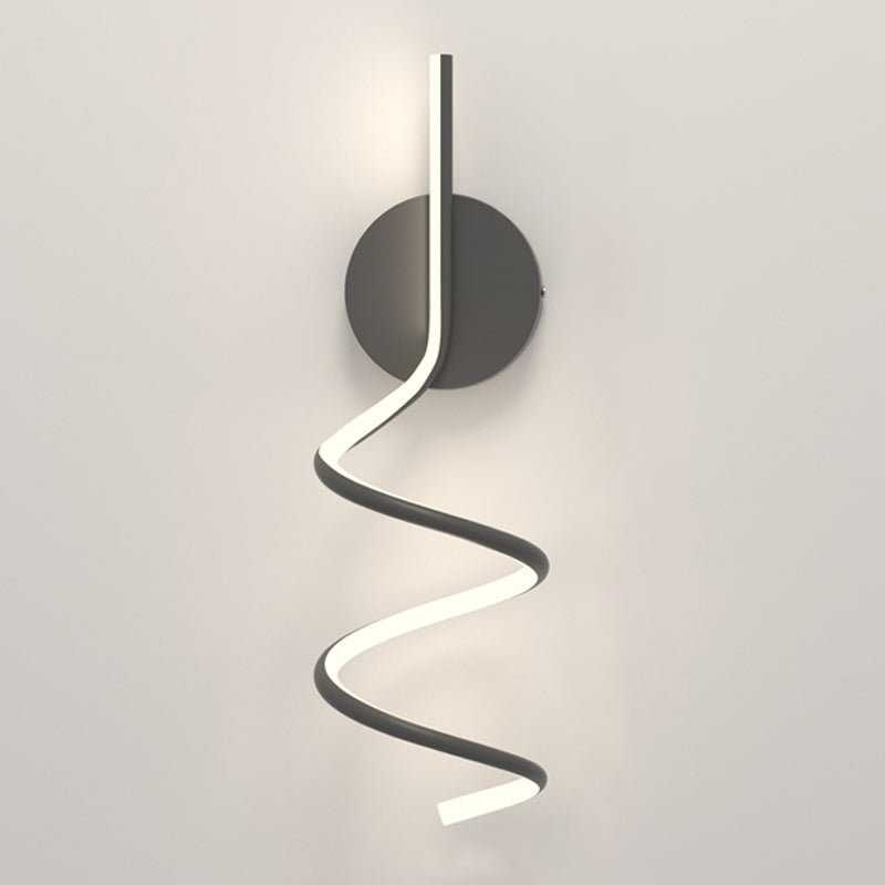 Modern Style Linear Shape Wall Sconce Metal 1 Light Wall Lighting for Living Room