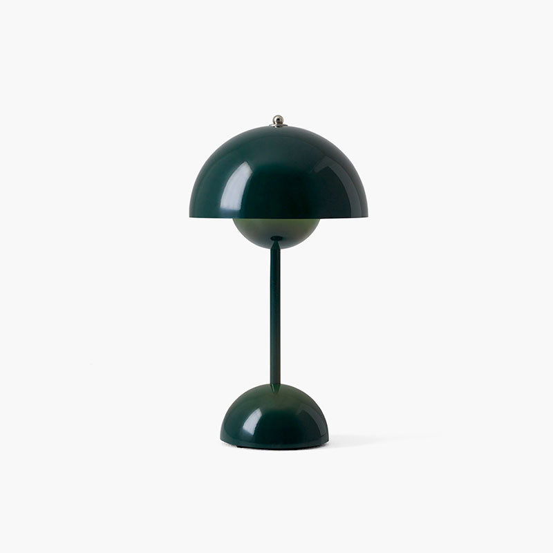 1 Light Dome Table Lamp Contemporary Iron Nightstand Lamps for Bedroom