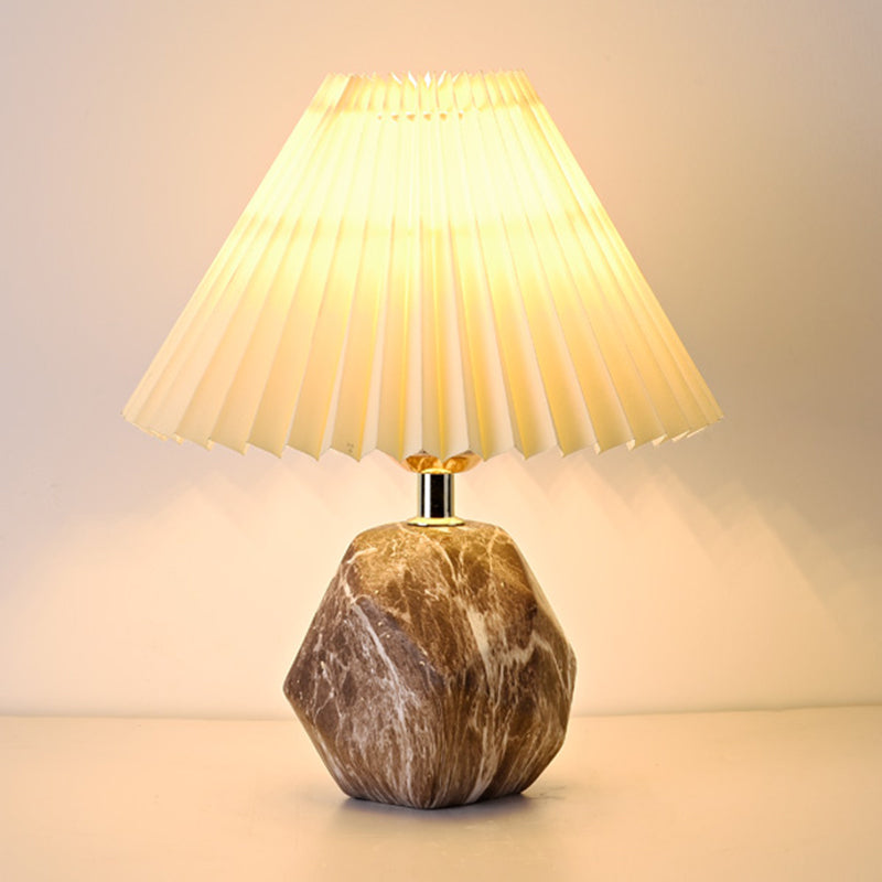Modern Simple Table Lamp Ceramics Base Colorful Bulb Table Light for Living Room