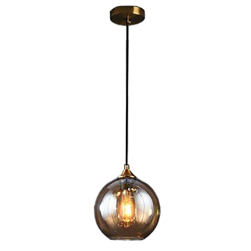 Modern Style Spherical Shape Pendant Lighting Glass Pendant Light for Living Room