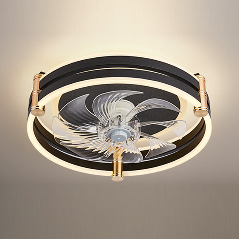 Modern Style LED Ceiling Fan Light Creative Flush Mount Light for Living Room