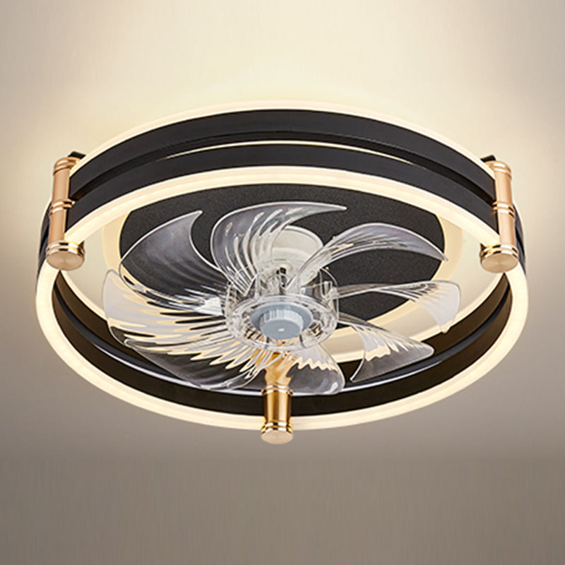 Modern Style LED Ceiling Fan Light Creative Flush Mount Light for Living Room