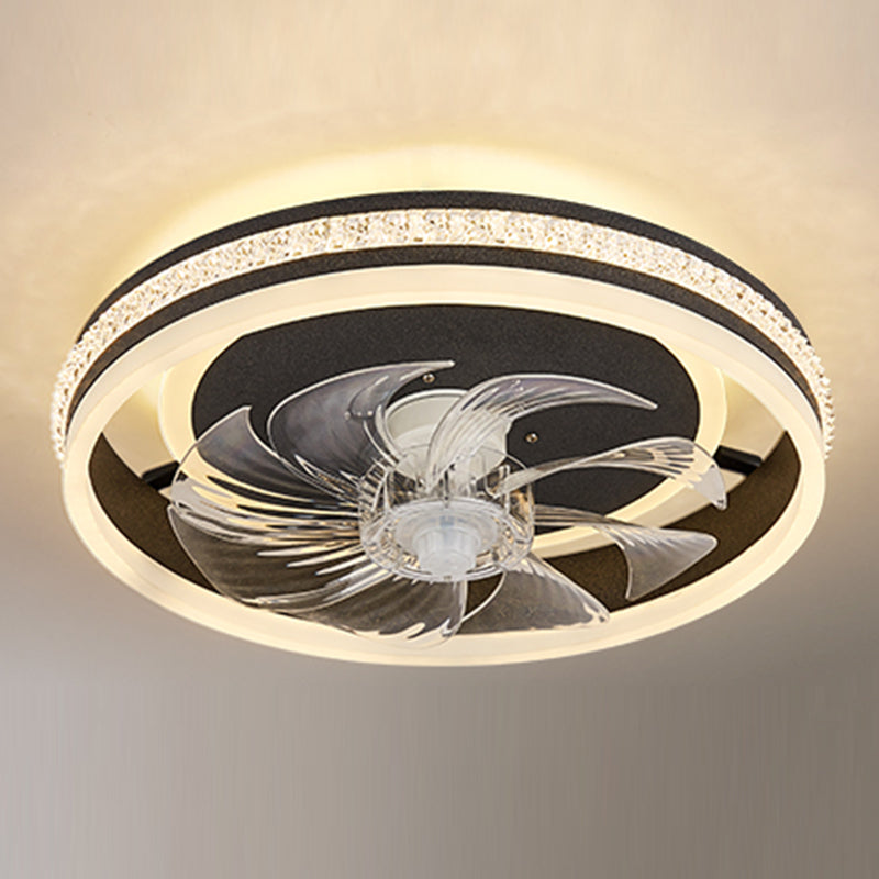 Modern Style LED Ceiling Fan Light Creative Flush Mount Light for Living Room