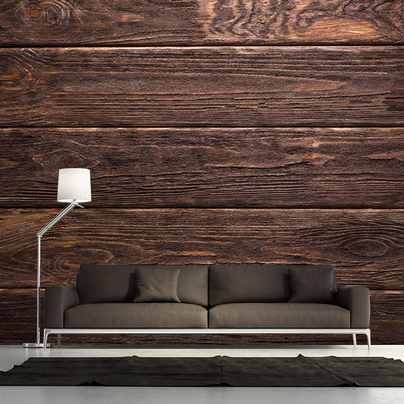 Eco-friendly Wall Mural Wallpaper Wood Grain Photography Sitting Room Wall Mural
