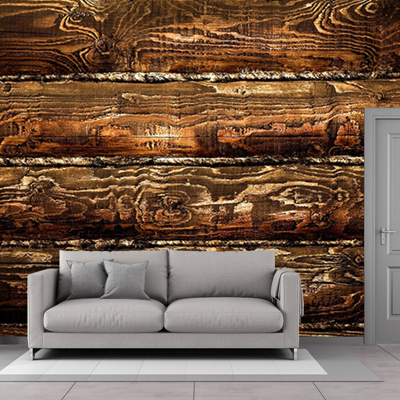 Eco-friendly Wall Mural Wallpaper Wood Grain Photography Sitting Room Wall Mural