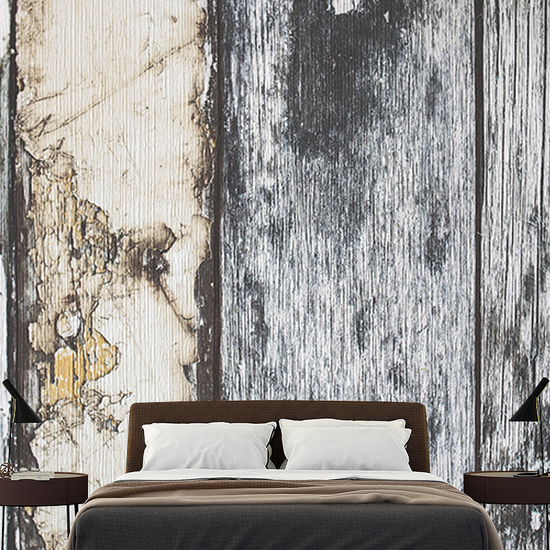 Eco-friendly Wall Mural Wallpaper Wood Grain Photography Sitting Room Wall Mural