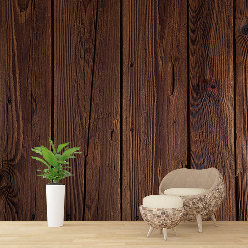 Wood Grain Mildew Resistant Wallpaper Photography Sleeping Room Wall Mural