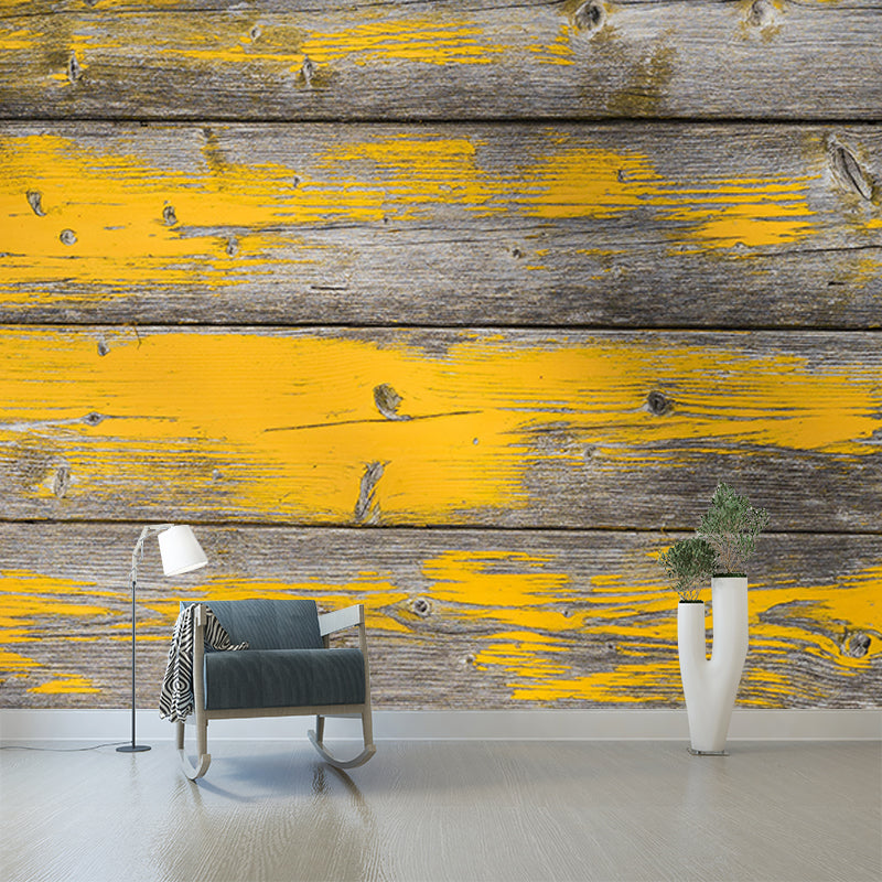 Modern Style Photography Mural Wallpaper Wood Grain Indoor Wall Mural