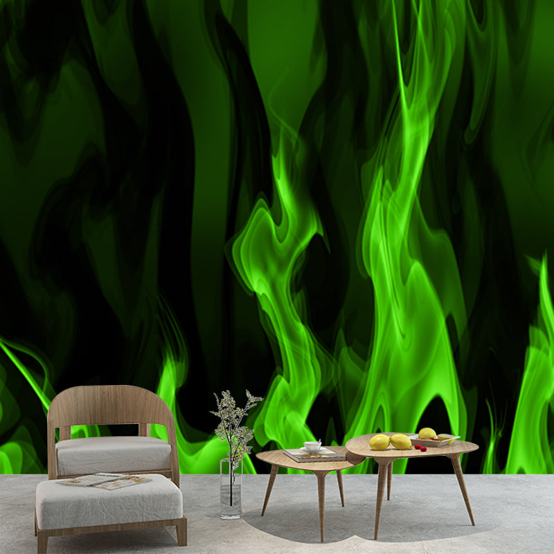 Modern Style Photography Mural Wallpaper Flame Indoor Wall Mural