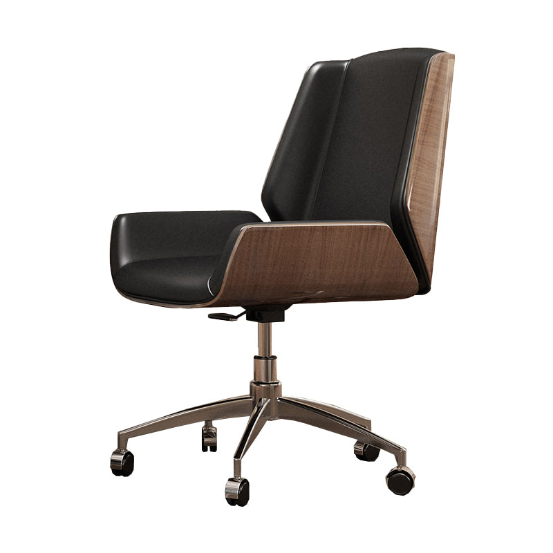 Executive Ergonomic Computer Chair Silver Metal Base Contemporary Office Chair