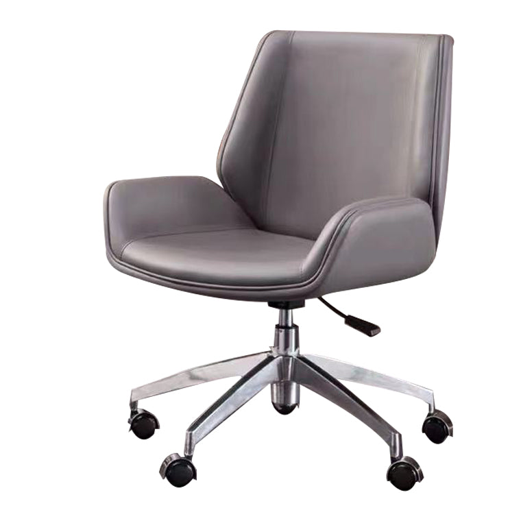 Executive Ergonomic Computer Chair Silver Metal Base Contemporary Office Chair