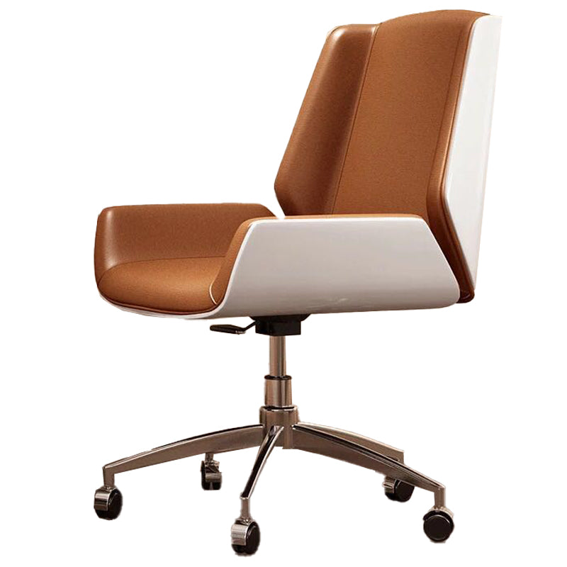 Executive Ergonomic Computer Chair Silver Metal Base Contemporary Office Chair