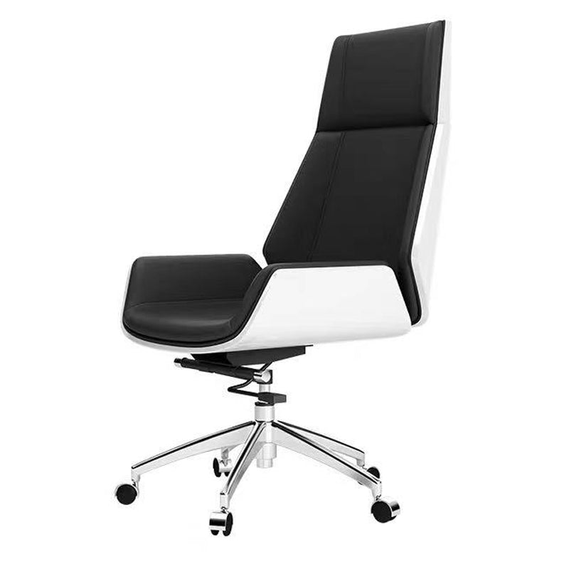 Executive Ergonomic Computer Chair Silver Metal Base Contemporary Office Chair