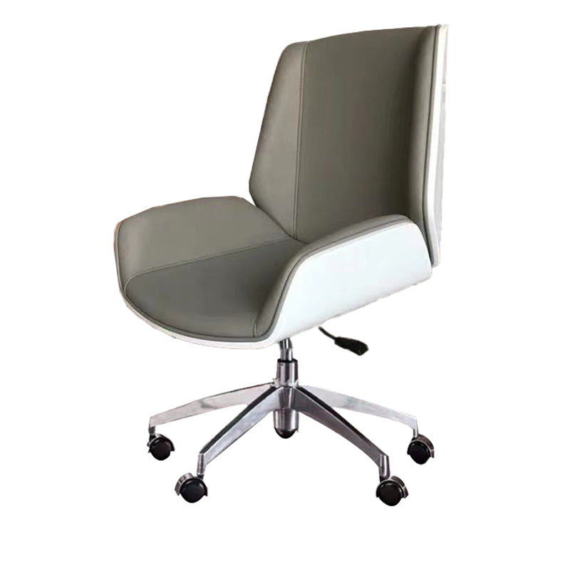 Executive Ergonomic Computer Chair Silver Metal Base Contemporary Office Chair