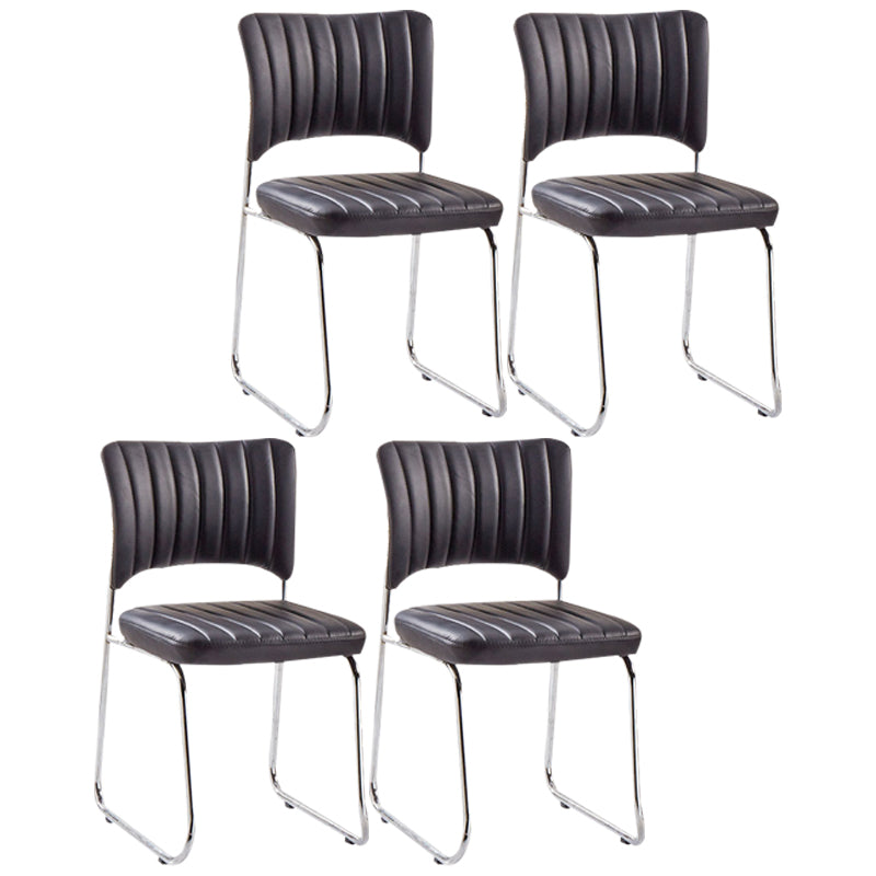Modern Style Task Chair Mid-Back Ergonomic Armless Office Chair
