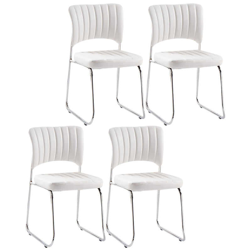 Modern Style Task Chair Mid-Back Ergonomic Armless Office Chair