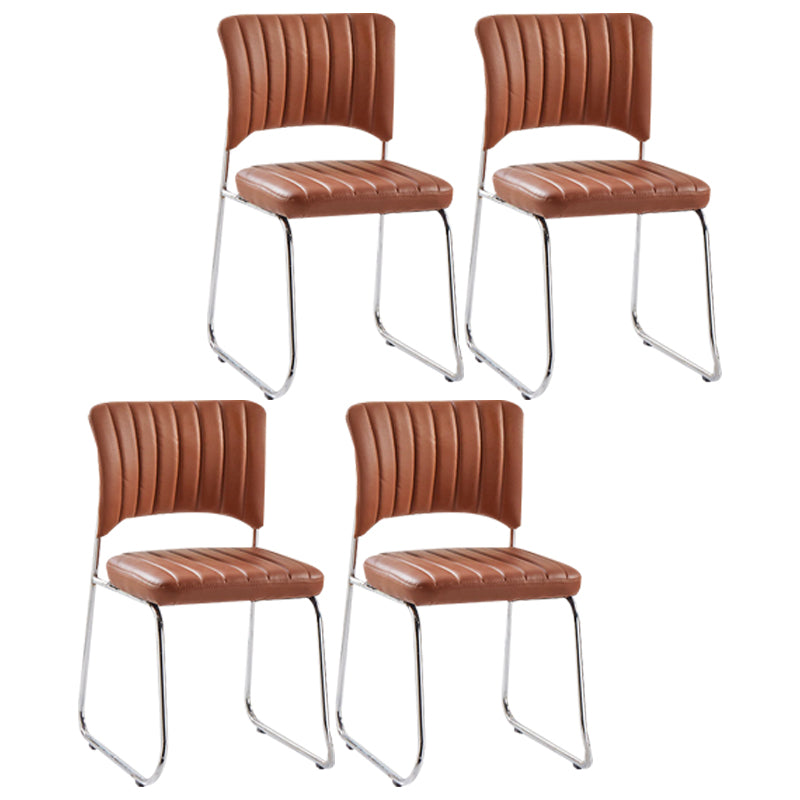 Modern Style Task Chair Mid-Back Ergonomic Armless Office Chair
