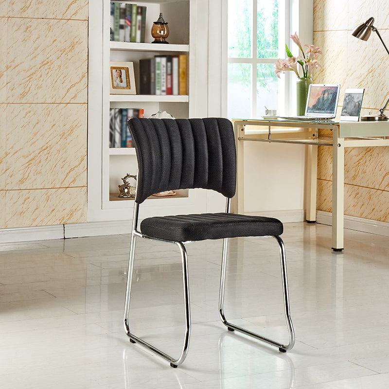Modern Style Task Chair Mid-Back Ergonomic Armless Office Chair