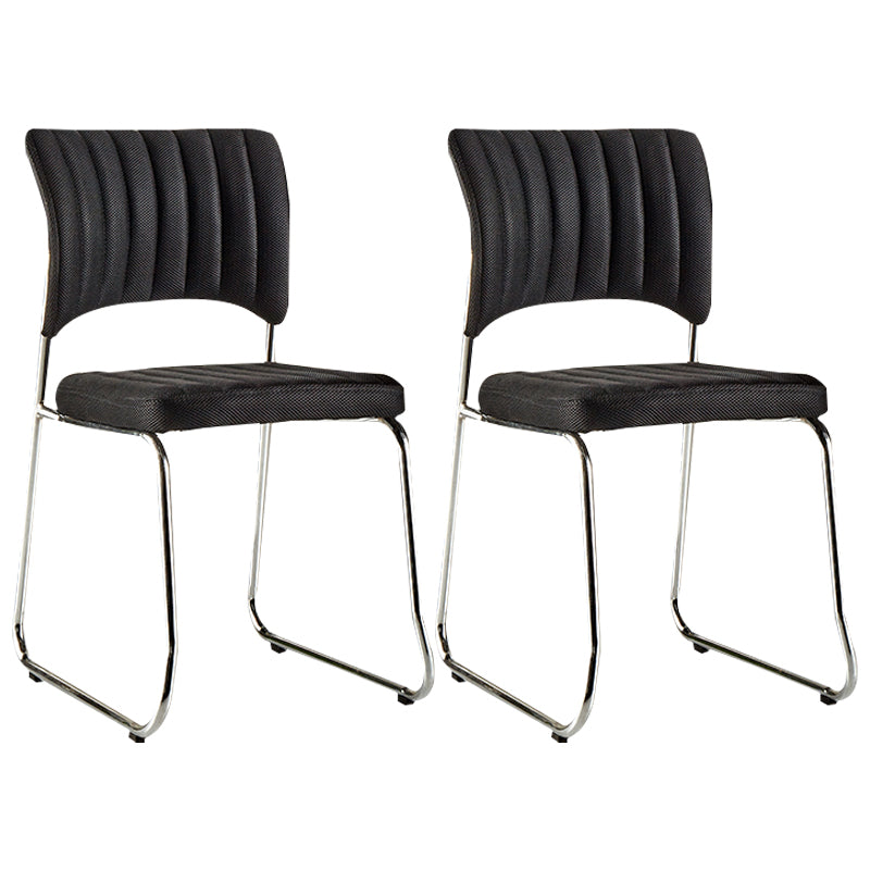 Modern Style Task Chair Mid-Back Ergonomic Armless Office Chair