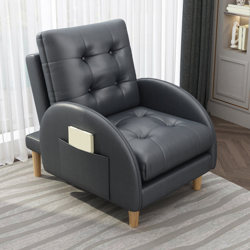 26.37" L x 29.52" W x 37.40" H Accent Armchair with Adjustable Tufted Back