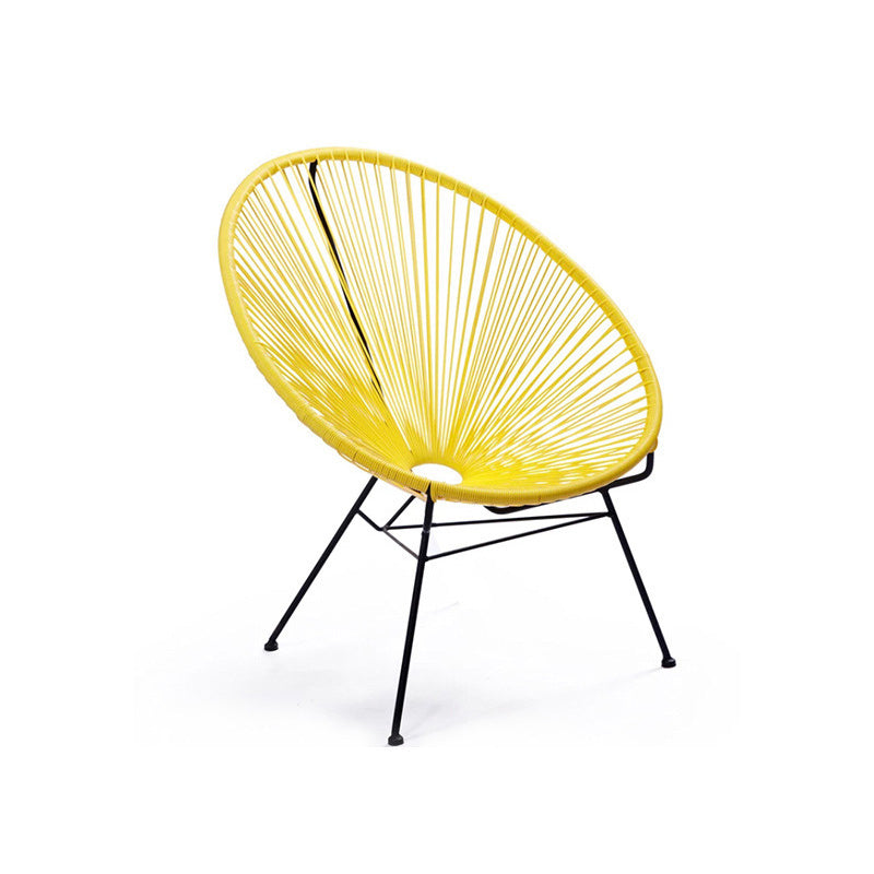 31.49" L x 37.40" W x 37.40" H Papasan Chair Armless Accent Chair  for Living Room