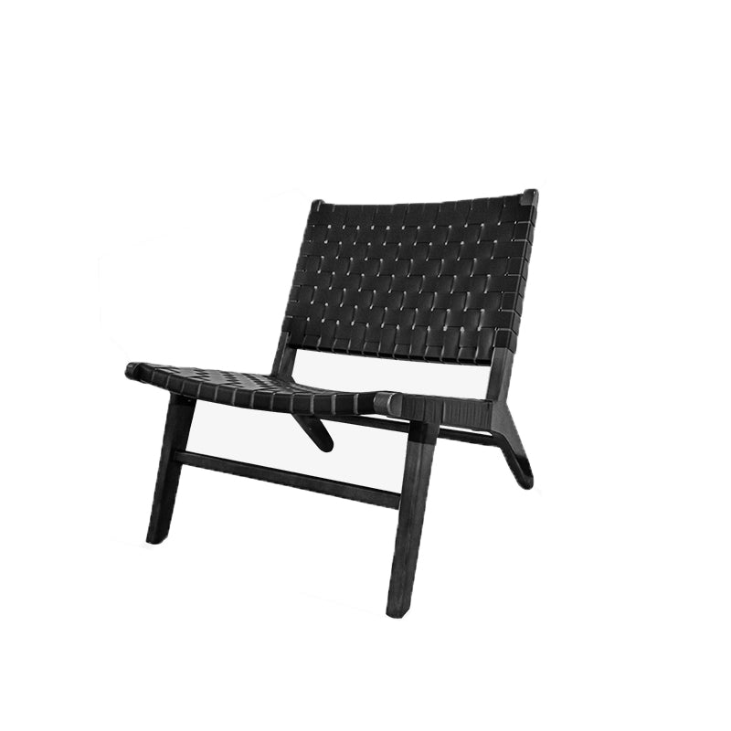 Wood Armless Chair Slipper Accent Chair Tight Back Chair for Living Room
