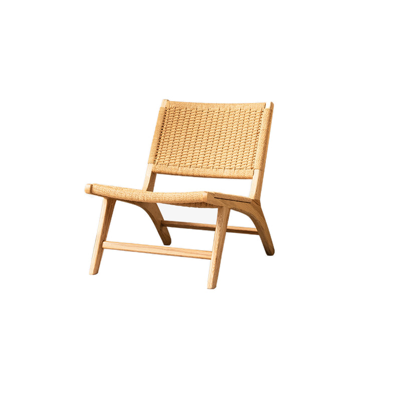 Wood Armless Chair Slipper Accent Chair Tight Back Chair for Living Room