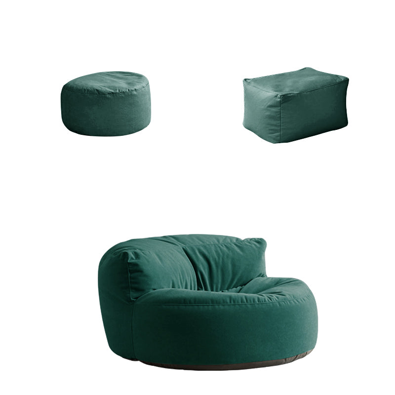 Velvet Parsons Chair 34.6" L  x 39.3"W x 18.8" H Armless Chair Living Room