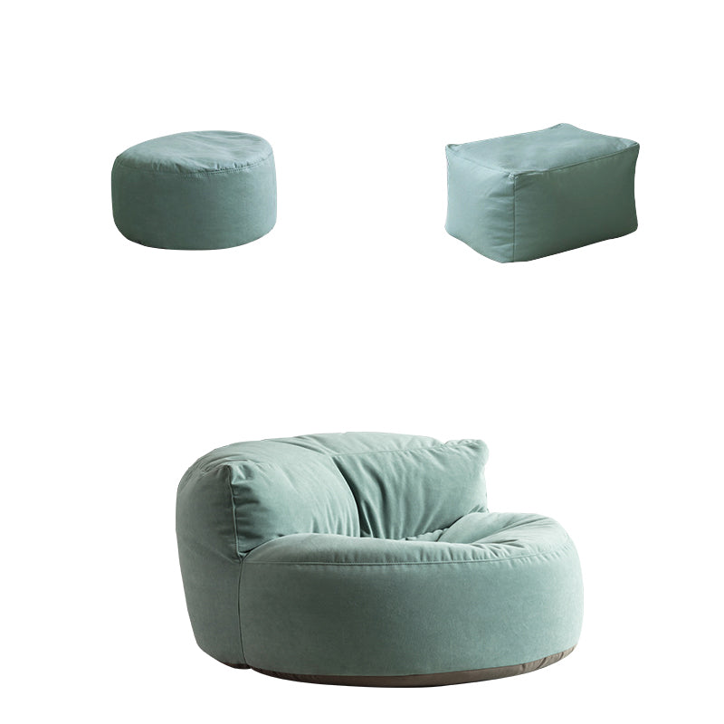 Velvet Parsons Chair 34.6" L  x 39.3"W x 18.8" H Armless Chair Living Room