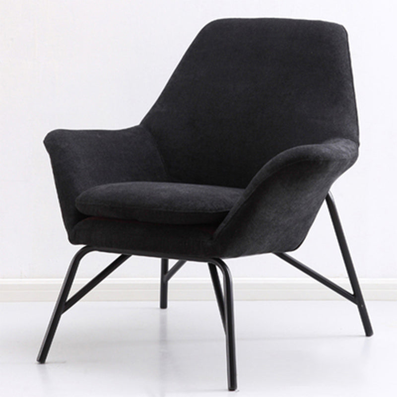 33.46" L x 30.70" W x 34.64" H Linen Accent Chair Flared Arms Lounge Chair