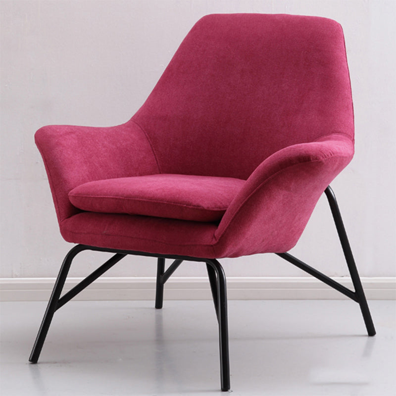 33.46" L x 30.70" W x 34.64" H Linen Accent Chair Flared Arms Lounge Chair