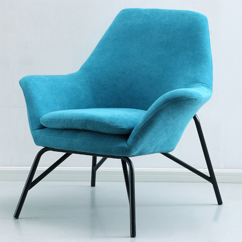 33.46" L x 30.70" W x 34.64" H Linen Accent Chair Flared Arms Lounge Chair