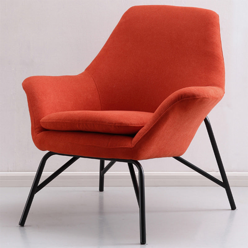 33.46" L x 30.70" W x 34.64" H Linen Accent Chair Flared Arms Lounge Chair