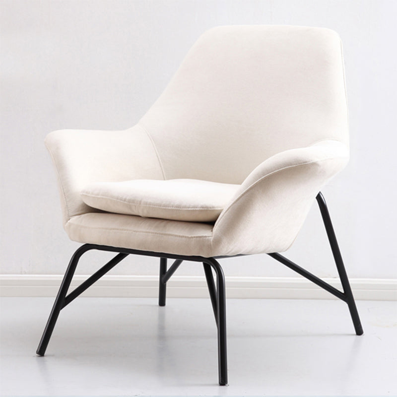 33.46" L x 30.70" W x 34.64" H Linen Accent Chair Flared Arms Lounge Chair