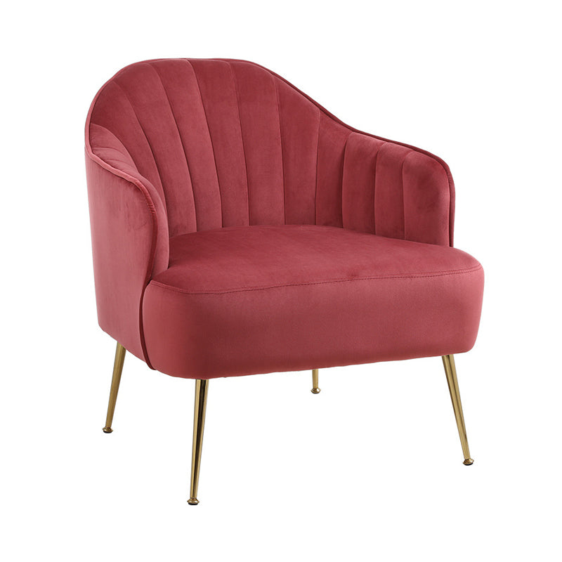 24.80" L x 29.52" W x 28.74" H Barrel Accent Chair Sloped Arm Chair for Living Room