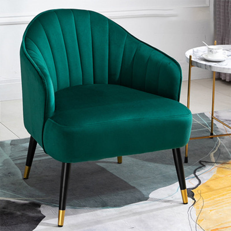 24.80" L x 29.52" W x 28.74" H Barrel Accent Chair Sloped Arm Chair for Living Room