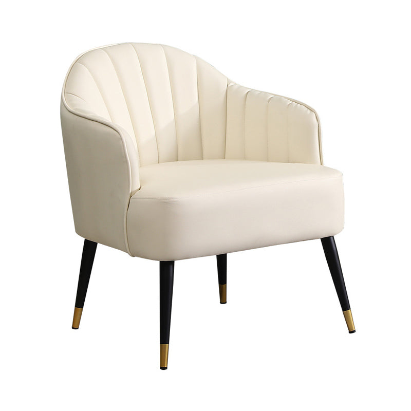 24.80" L x 29.52" W x 28.74" H Barrel Accent Chair Sloped Arm Chair for Living Room