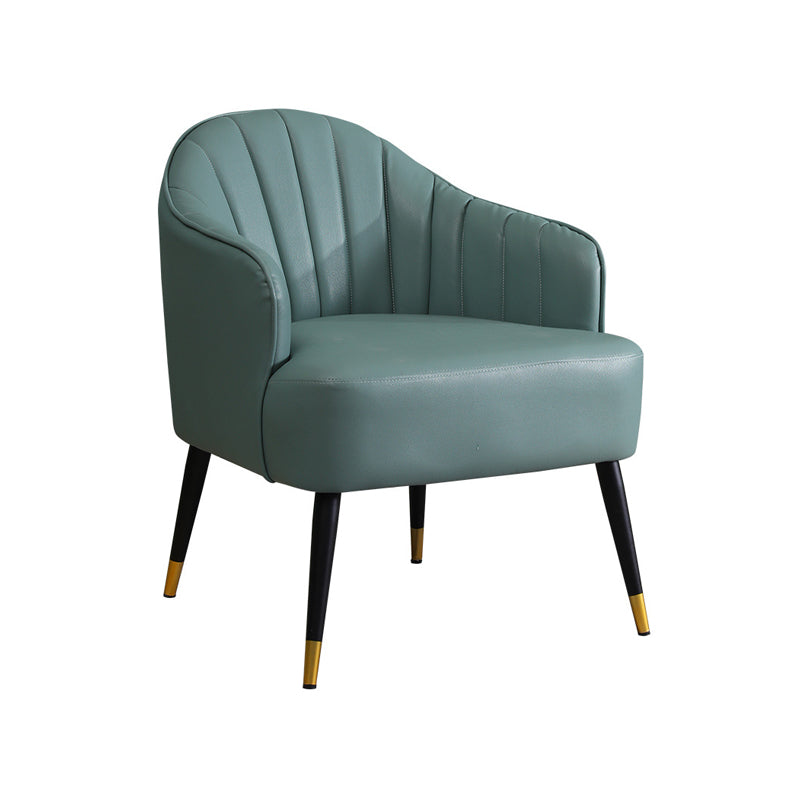 24.80" L x 29.52" W x 28.74" H Barrel Accent Chair Sloped Arm Chair for Living Room