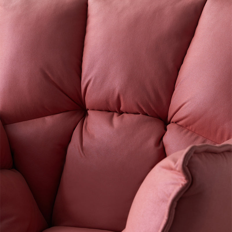 Scandinavian ArmChair 28.3"Wide Faux Leather Accent Chair with Flared Arms