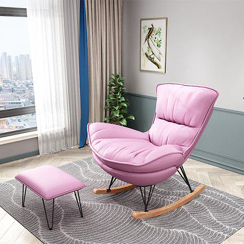 35.82" L x 39.76" W x 34.25" H Armless Lounge Chair with Ottoman for Living Room