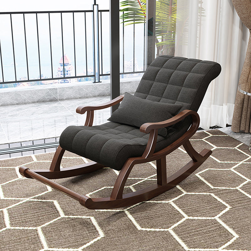 26.37" L x 59.05" W x 31.49" H Accent Chair Solid Wood Tufted Lounge Chair