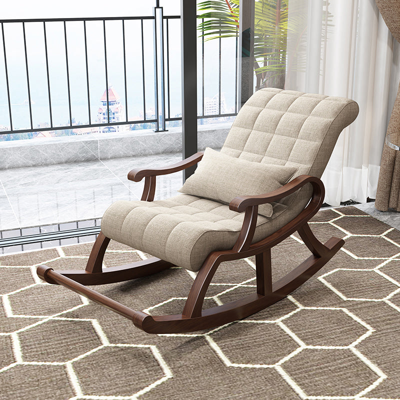 26.37" L x 59.05" W x 31.49" H Accent Chair Solid Wood Tufted Lounge Chair