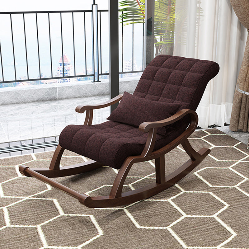 26.37" L x 59.05" W x 31.49" H Accent Chair Solid Wood Tufted Lounge Chair