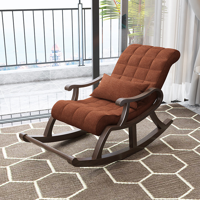 26.37" L x 59.05" W x 31.49" H Accent Chair Solid Wood Tufted Lounge Chair